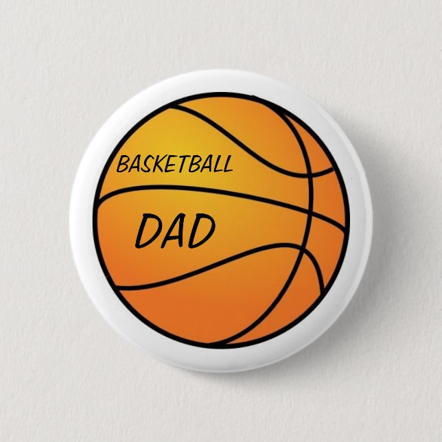 Basketball-Vater-Knopf Button (Vorderseite)