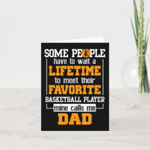 Basketball-Vater Lebenslanger Lieblingsspieler Vat Karte