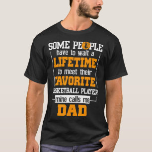 Basketball Vater Lebenszeit Lieblingsspielervater T-Shirt