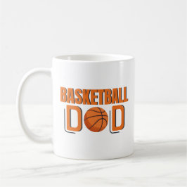 Basketball Vater Orange Ball Sportfan Kaffeetasse