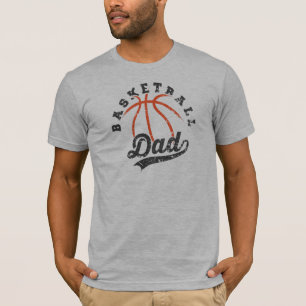 Basketball Vater Retro Text Design 2 T - Shirt