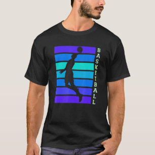 Basketball Vater Spieler Dunkelbasketball Hoop Tea T-Shirt