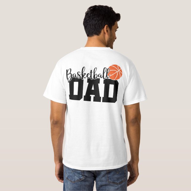 Basketball-Vater T-Shirt (Schwarz voll)
