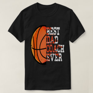 Basketball Väter Tag ,Bester Papa Coach je T-Shirt