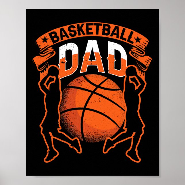Basketball Vater Trainer Match Team Vater Dadd Poster (Vorne)