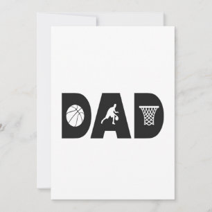 Basketball-Vater Vatertag Basketball-Geschenk   Einladung
