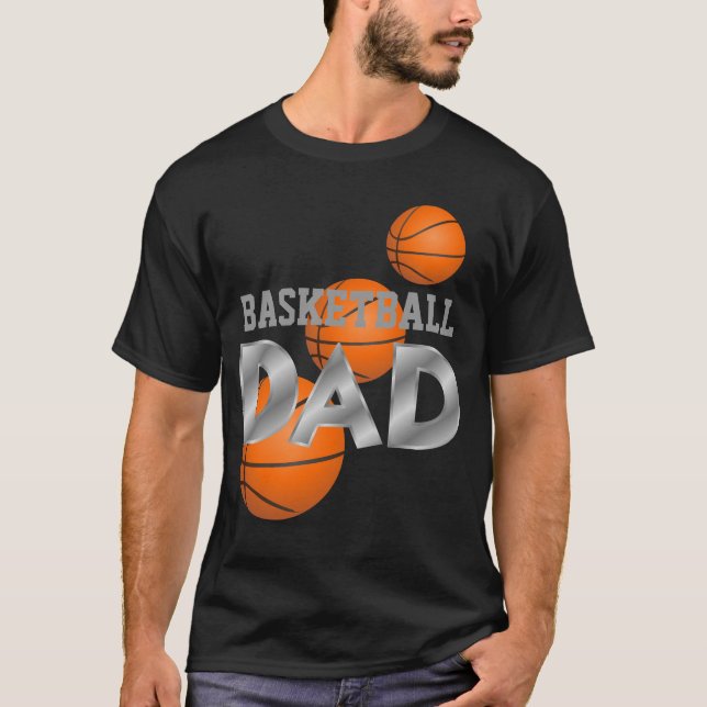 Basketball VATERschwarz-T - Shirt (Vorderseite)