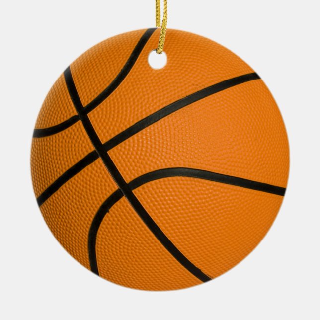 Basketball-Verzierung Keramik Ornament (Vorne)