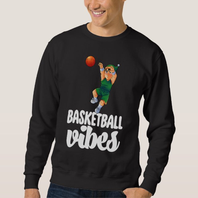 Basketball Vibes Gnome  Basketball Game Celebratio Sweatshirt (Vorderseite)