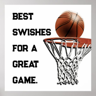 Basketball Viel Glück Poster