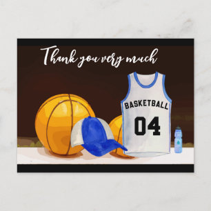 Basketball Vielen Dank vom Spieler Postkarte
