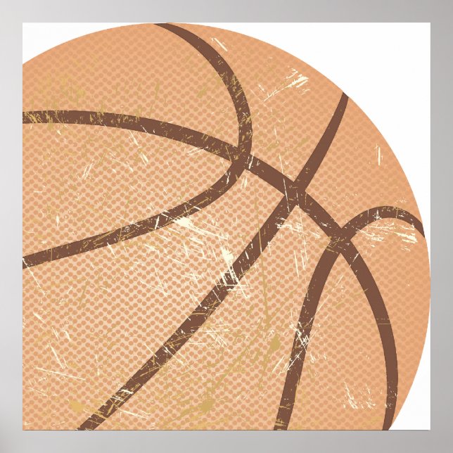 Basketball Vintag Poster (Vorne)