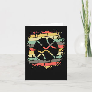 Basketball Vintag Retro Bridge Karte