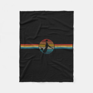 Basketball Vintage Retro Slam Dunk Ball Sportgesch Fleecedecke
