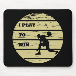 Basketball-Vintager Retrospieler Mousepad