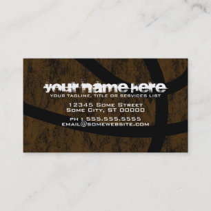 Basketball Visitenkarte