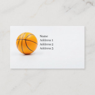 Basketball-Visitenkarte für den Spieler Visitenkarte