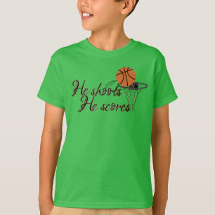 Basketball Vneck T - Shirt