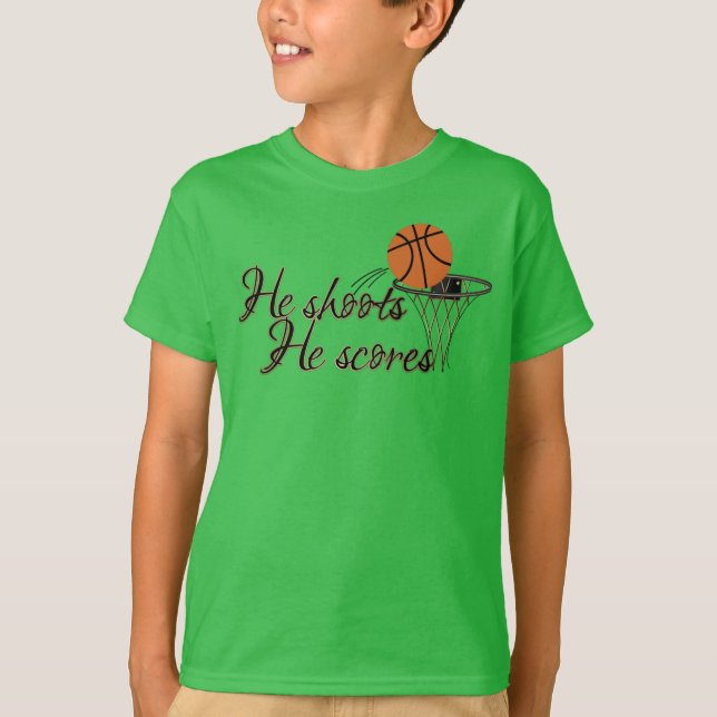 Basketball Vneck T - Shirt (Vorderseite)