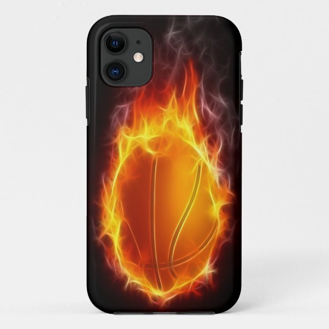 Basketball von Feuer iPhone 5 Fall Case-Mate iPhone Hülle (Rückseite)