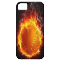 Basketball von Feuer iPhone 5 Fall