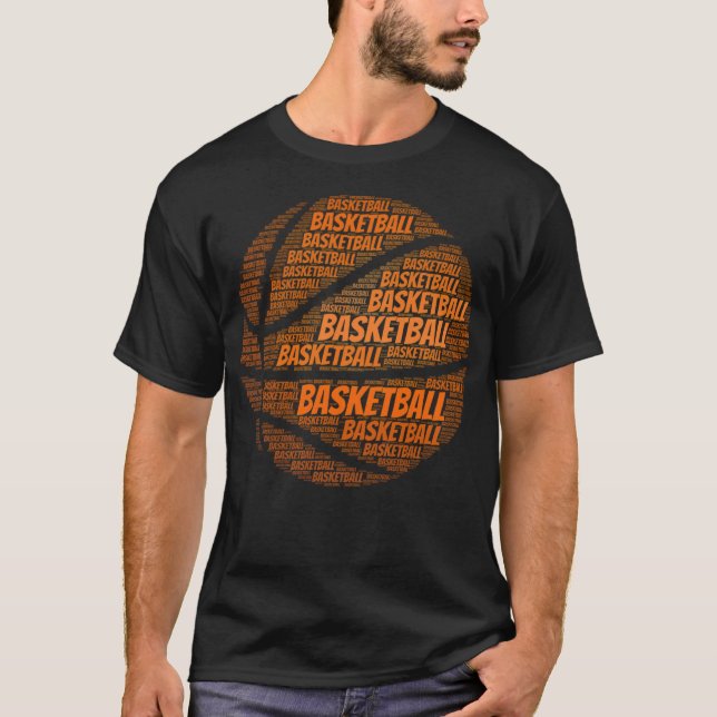 Basketball-Vorträge spielen größer T-Shirt (Vorderseite)