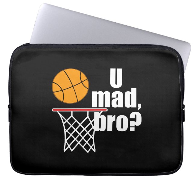 Basketball-Wahnsinn Laptopschutzhülle (Vorderseite)