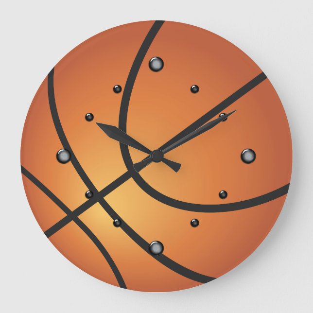 Basketball-Wall-Uhr Große Wanduhr (Vorderseite)