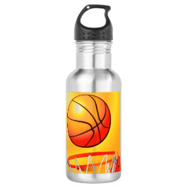 Basketball Wasserflasche aus nicht rostendem Stahl