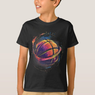 Basketball Watercolor Basketball Lover Artwork Dur T-Shirt