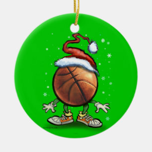 Basketball-Weihnachten Keramikornament
