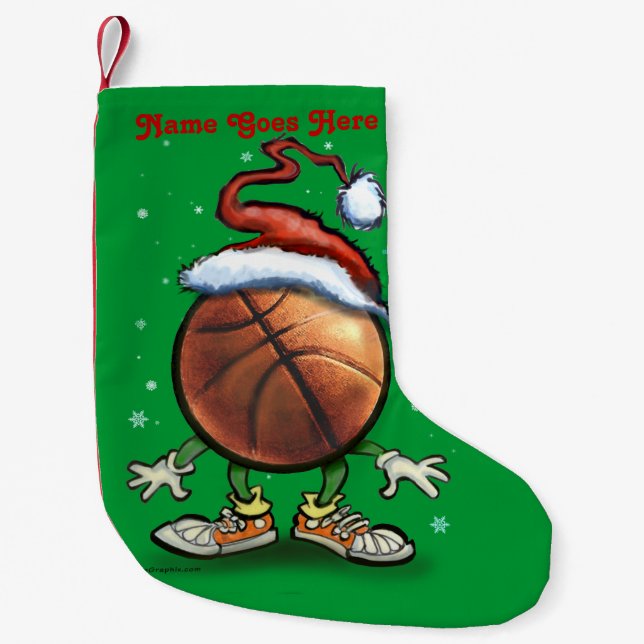Basketball-Weihnachten Kleiner Weihnachtsstrumpf (Vorderseite)