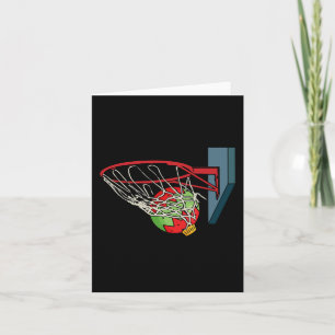 Basketball Weihnachten Pajama Cool Sport X-mas Bal Karte