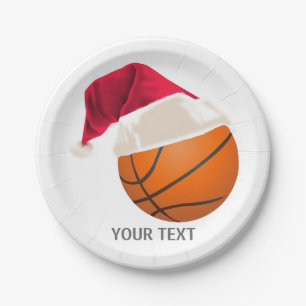 Basketball Weihnachten Pappteller