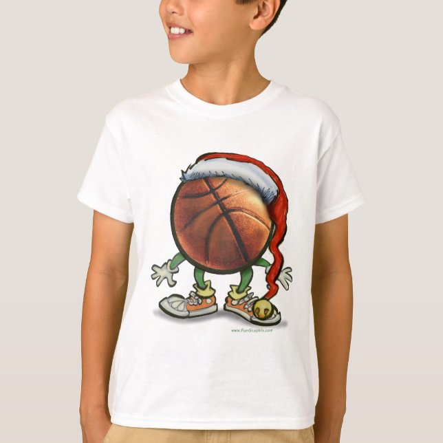 Basketball-Weihnachten T-Shirt (Vorderseite)
