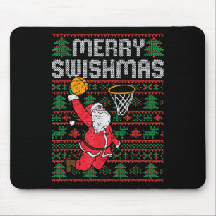 Basketball Weihnachten Weihnachten Weihnachtsmanns Mousepad