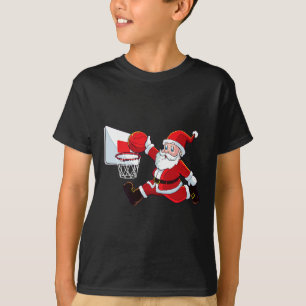 Basketball Weihnachten Weihnachtsmann Slam Dunk Me T-Shirt