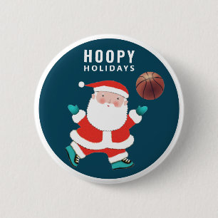 Basketball Weihnachts-Kleine Geschenk Button