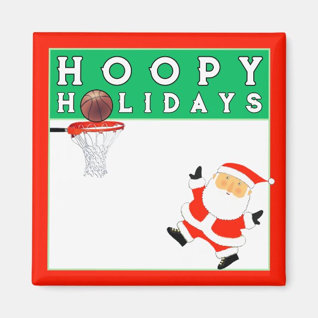Basketball Weihnachts-Kleine Geschenk Magnet (Vorne)