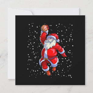 Basketball Weihnachts-Shirt Männer Boys Basketball Dankeskarte