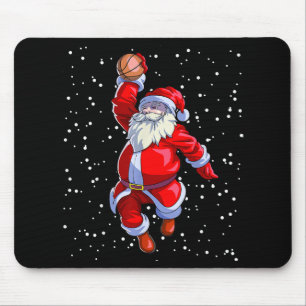 Basketball Weihnachts-Shirt Männer Boys Basketball Mousepad
