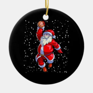 Basketball-Weihnachts-Shirt Männer Jungen Basketba Keramik Ornament