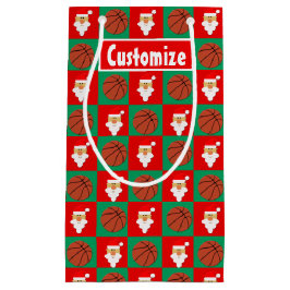 Basketball Weihnachtsball Kundenname Name Santa Ba Kleine Geschenktüte