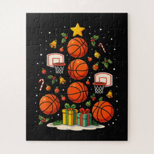 Basketball-Weihnachtsbaum-Feiertage Xmas Sport Puzzle