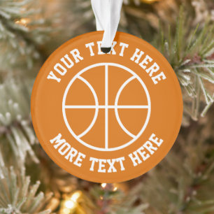Basketball Weihnachtsbaumgeschenk zum Foto Ornament