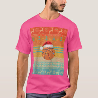 Basketball Weihnachtsfeiertage T-Shirt