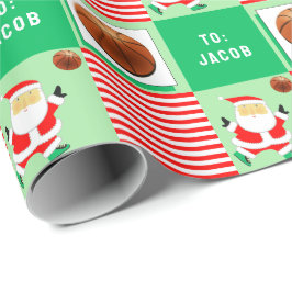 Basketball Weihnachtsgeschenk Geschenkpapier