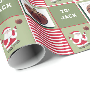 Basketball Weihnachtsgeschenk Geschenkpapier