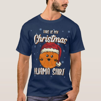 Basketball Weihnachtsgeschenk Pajama Kawaii T-Shirt