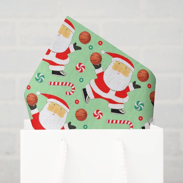 Basketball Weihnachtsgeschenk Seidenpapier (Geschenktüte)